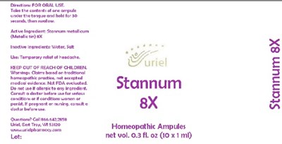 Stannum 8X - Stannum 8X Ampule